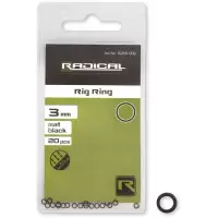 Radical Kółko łącznikowe czarny matowy bez reflesków 20szt Ø3,1mm